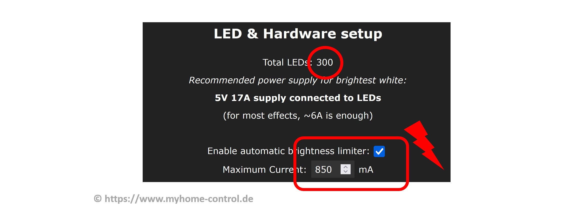 Brightness Limiter Settings